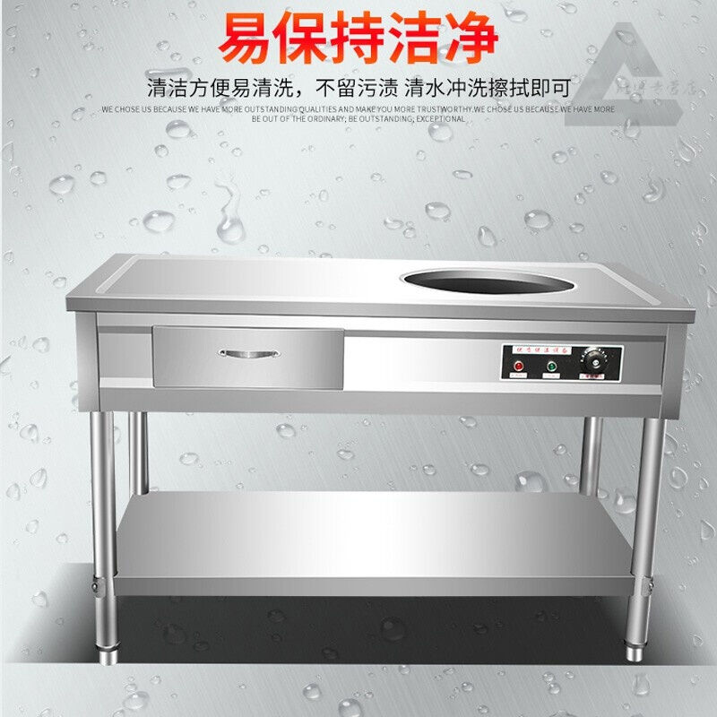 包子保温售卖台商用电热醒面发酵蒸笼加热蒸包馒头卖台带抽屉定做 - 图3