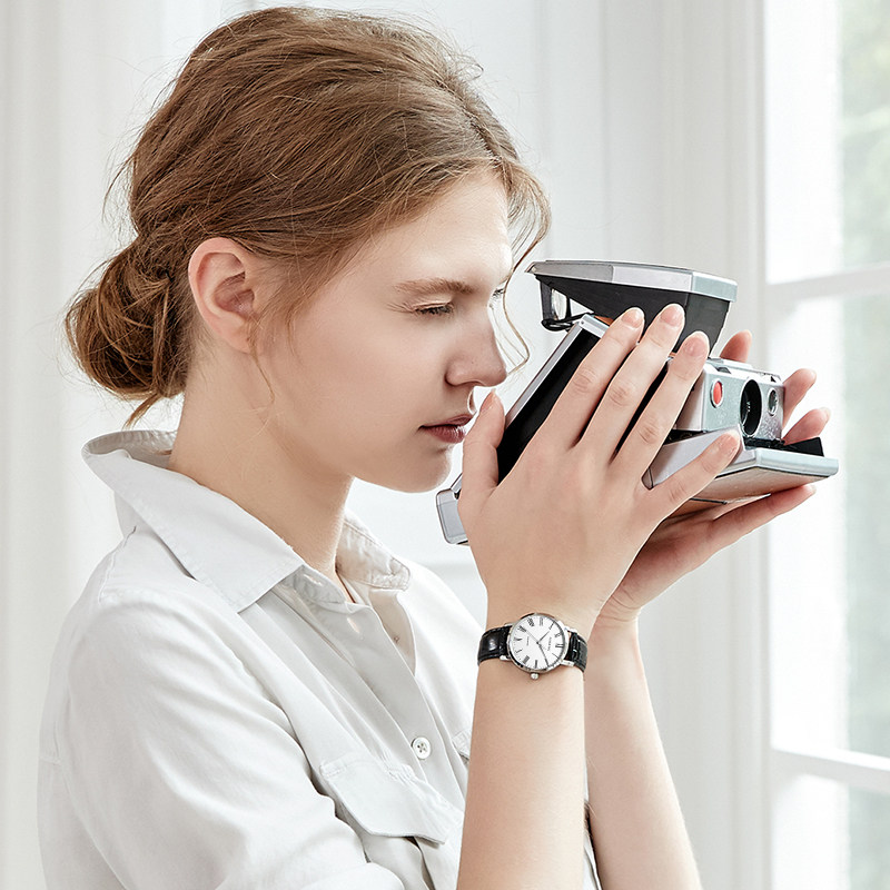 罗西尼手表男启迪系列正品男士手表简约休闲石英情侣表男表519907