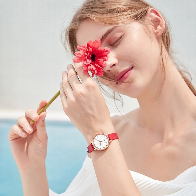 罗西尼手表女ins风石英表防水潮流时尚北极星元素学生腕表519920