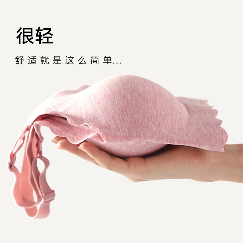 哺乳聚拢防下垂夏季喂奶纯棉文胸 浪莎孕妈哺乳文胸