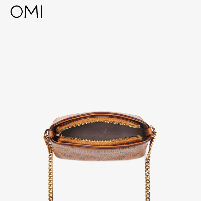欧米2022新款复古百搭老花斜挎包 omi欧米科贸女士包袋