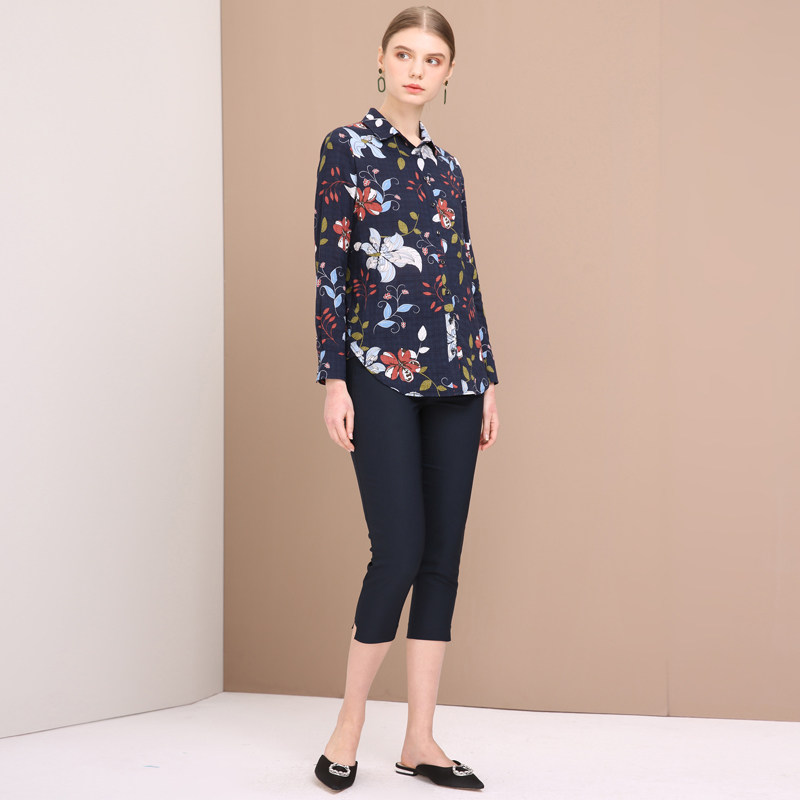 妙采旗舰店中老年新款女装妈妈衬衫 妙采中老年女装