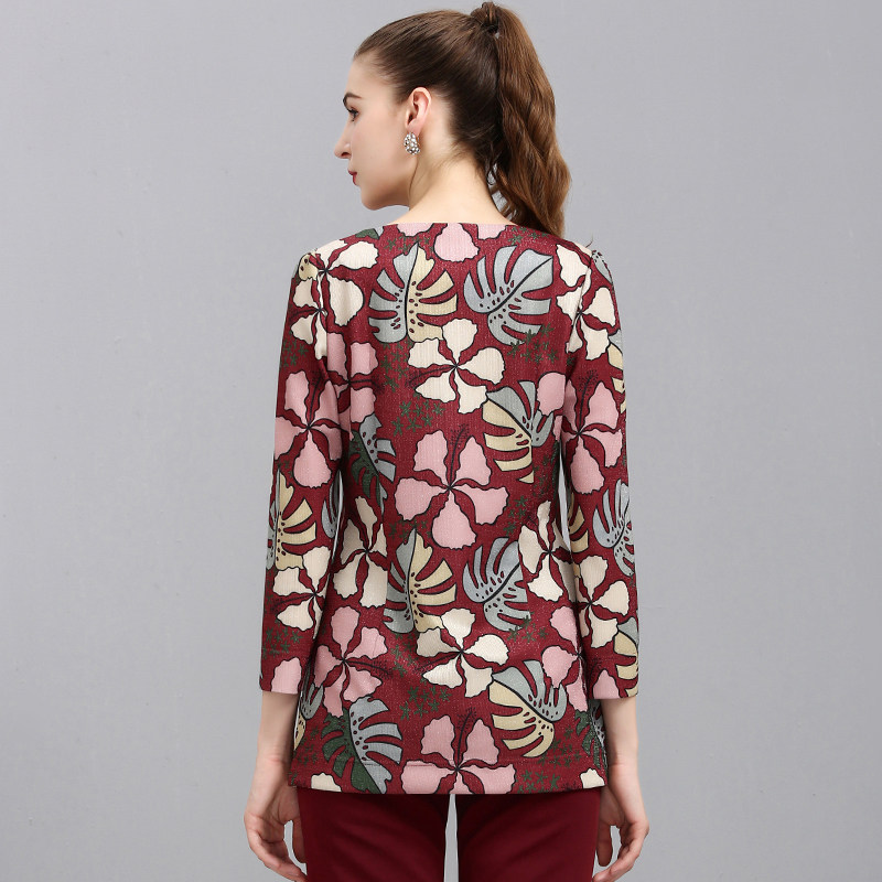 妙采旗舰店新款针织衫妈妈装衬衣 妙采中老年女装