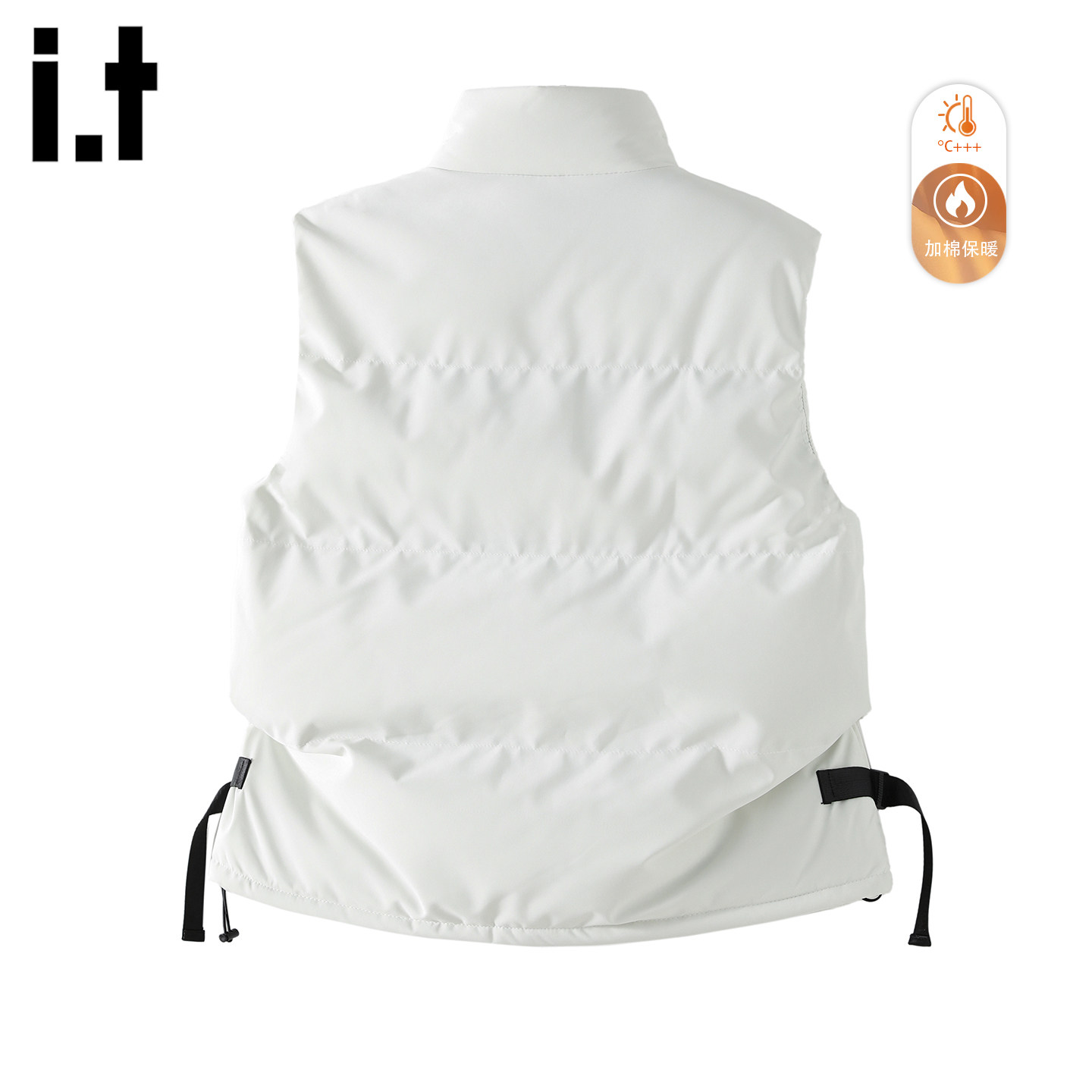 it :5cm/FIVECM白色加棉加厚工装棉衣马甲男女冬季面包服内搭坎肩,淘宝优惠券,粉丝福利购,淘宝优惠卷