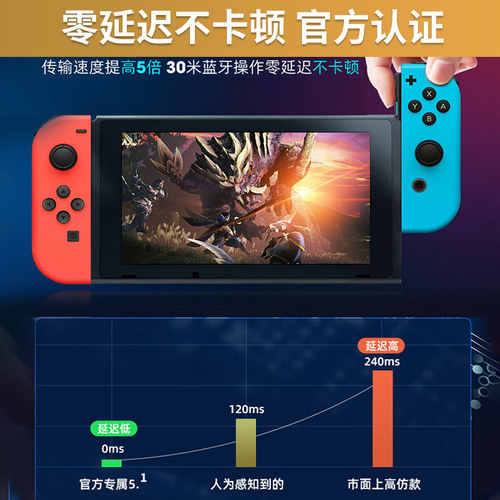 switch手柄joycon塞尔达王国之泪NS体感国产国行左右原装霍尔摇杆-图0