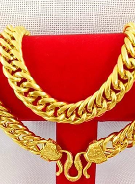 【官方正品】霸气实心老板链高档霸气礼盒款送礼自用