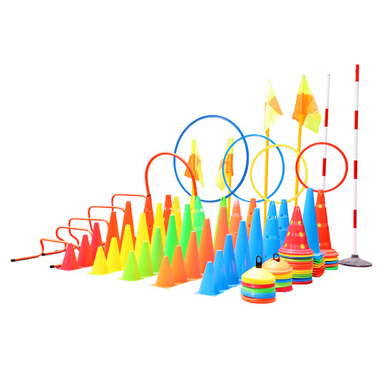 标志桶儿童篮球训练器材障碍物跆拳道锥形桶标志盘足球训练雪糕筒