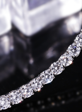 高级感进口仿真莫桑钻单排钻石女