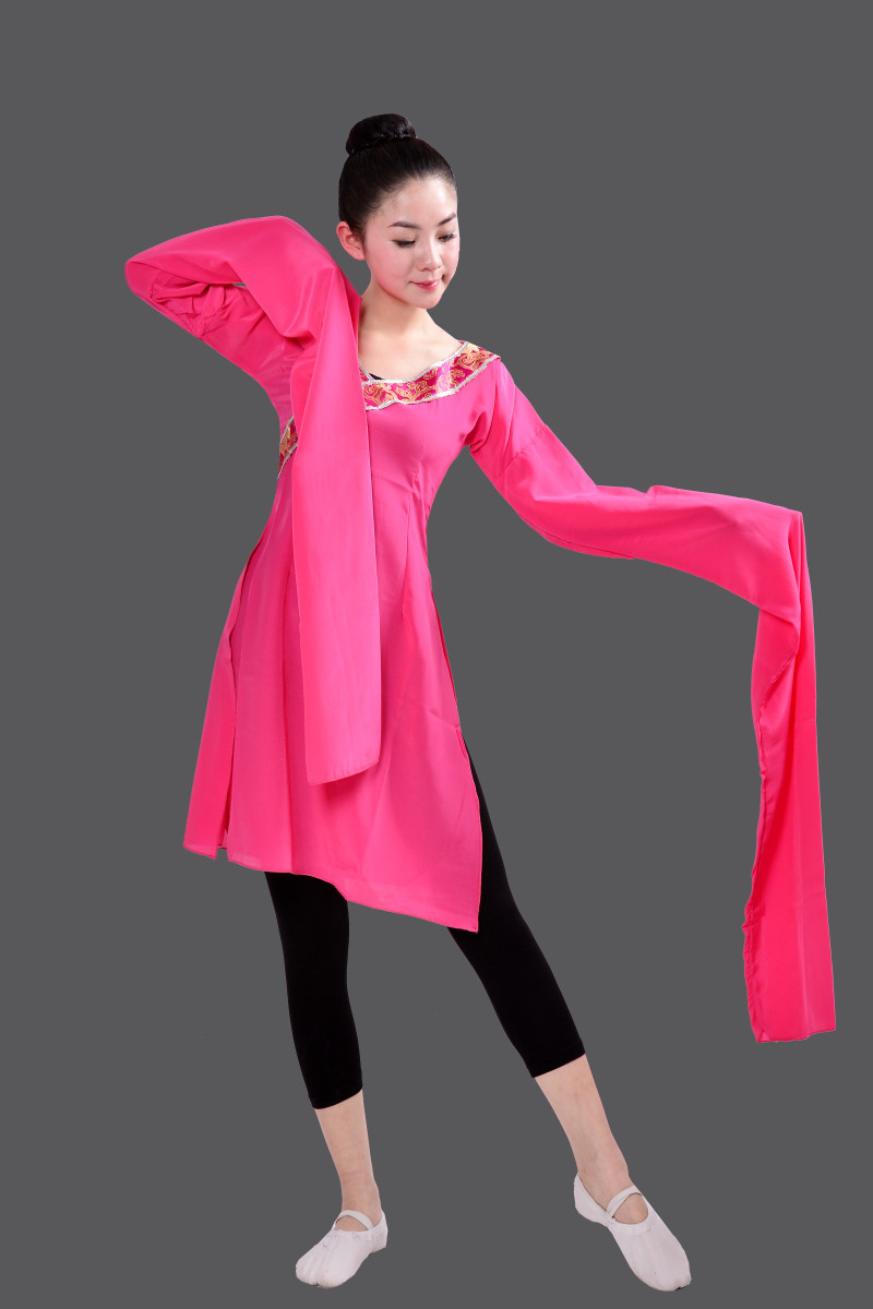 古典舞练习服长袖汉唐古典汉服 芭缇蝶民族服装/舞台装