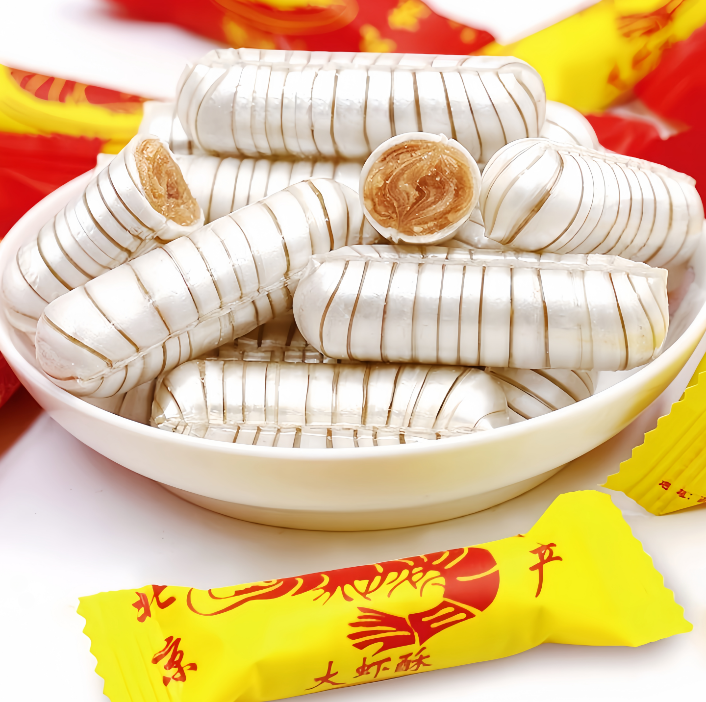 鲁派园大虾酥糖1斤-5斤正宗50g北京风味花生酥心糖果喜糖年货零食,淘宝优惠券,粉丝福利购,淘宝优惠卷