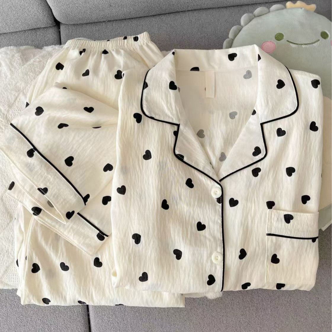 2025春秋款开衫云朵棉卡通睡衣套装长袖长裤可爱宽松休闲家居服秋,淘宝优惠券,粉丝福利购,淘宝优惠卷