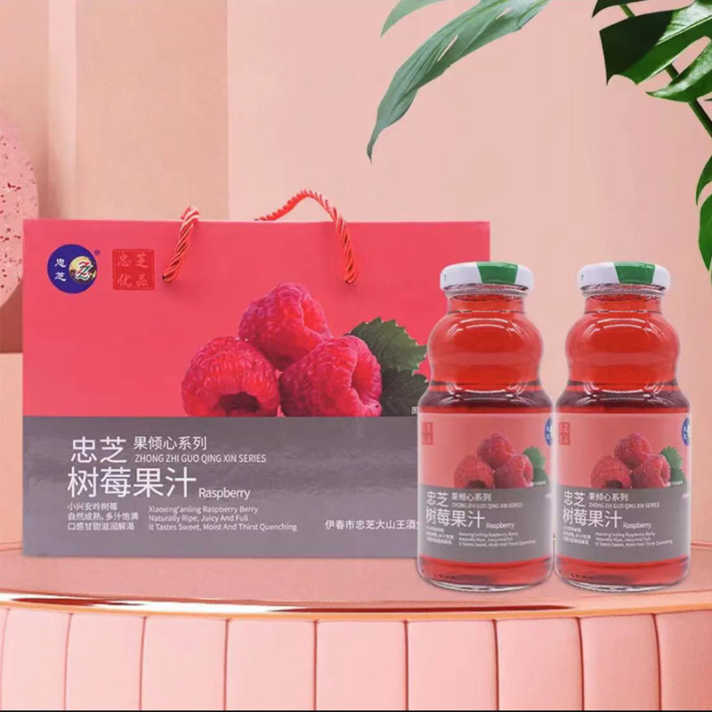 黑龙江伊春忠芝白桦树汁 80%桦树汁 树莓汁果汁 野生蓝莓原浆饮料 - 图0