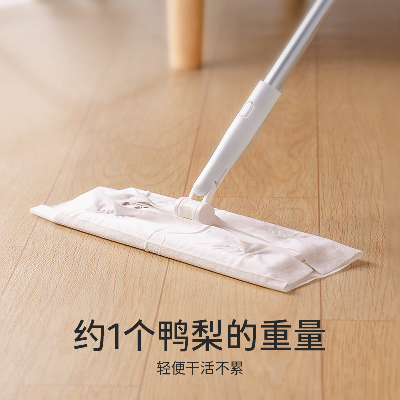 日本lec平板拖把静电除尘懒人免手洗一拖净新款家用清洁擦地神器 - 图0