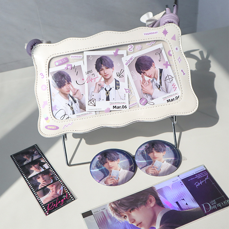 呜咚小铺原创日常百搭甜美透明斜挎吧唧二次元痛包女【桃桃气泡】 - 图1