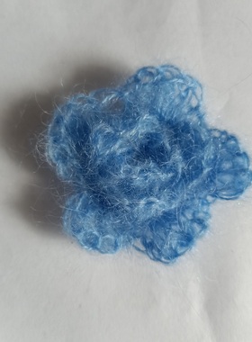 马海毛花朵胸针手工编织胸花饰品