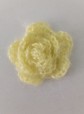 毛线花朵辅料编织玫瑰花纽扣