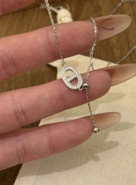小众CD满钻抽绳项链简约不简单