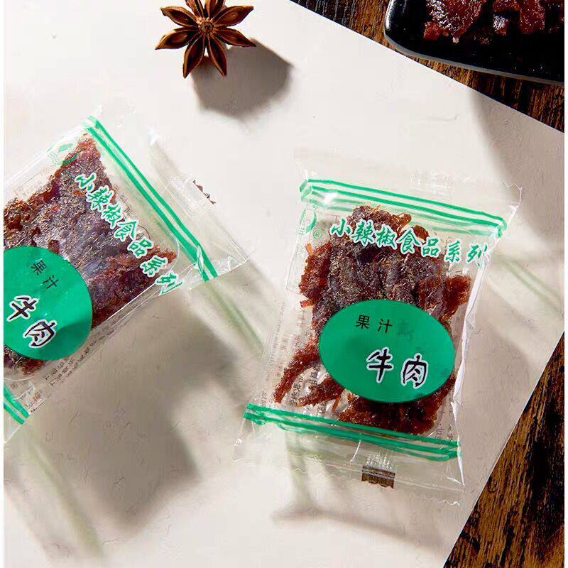 上海小辣椒果汁110g沙嗲手撕牛肉干 易超食品牛肉类