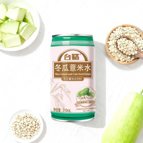 台福冬瓜薏米水310ml*12罐整箱礼盒批发网红养生解渴夏天凉茶饮料 - 图1
