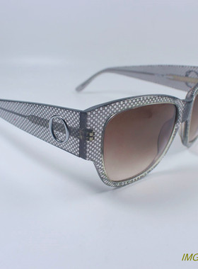 高端进口板材太阳眼镜复古时尚防紫外线墨镜个性潮款灰网格色152