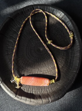 【鸿运当头】原创款天然缠丝玛瑙天珠锁骨项链脖挂 多样性发货