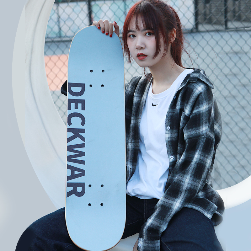 Deckwar滑板车四轮初学者女生成人儿童青少年短板专业板双翘滑板 - 图2