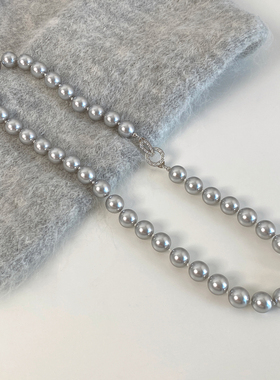 真多麻色小众高级感复古珍珠项链