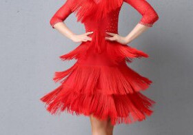 DIY拉丁舞蹈服流苏15厘米搭配diy手工制作内衣表演服排须子宝蓝
