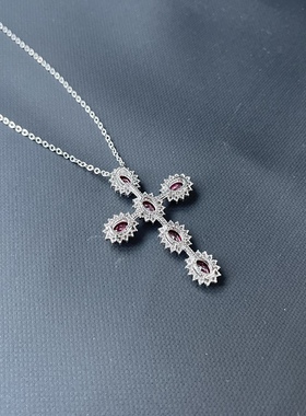 韩国采购施水晶项链孤品赔钱卖买到绝美圆架480实拍图