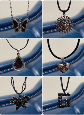 黑色系列短项链合集