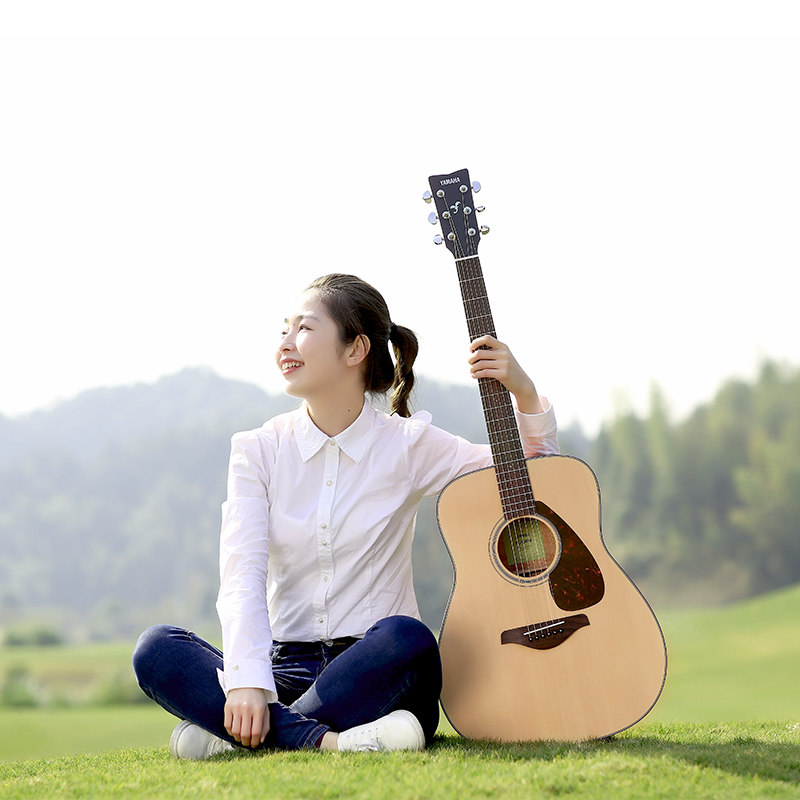 雅马哈fg800单板民谣初学者木吉他 yamaha雅马哈金韵吉他-民谣吉他