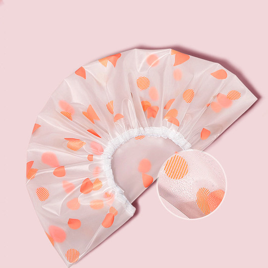 加厚浴帽防水沐浴帽淋浴双层头套帽厨房防油烟帽子女士款洗澡发套