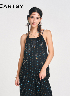 MICartsy节日蓝绿珠坠项链