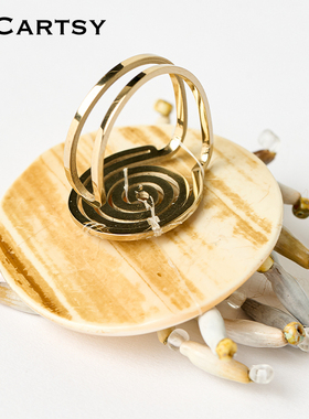 MICartsy,手工珠花,戒指