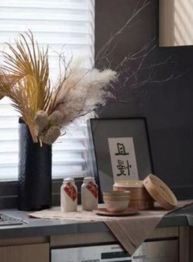 WU 物兮物 新中式厨房点心饰品组橱柜展厅花瓶花艺蒸笼婉挂画饰品