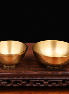 加厚纯铜供水碗贡水杯万发
