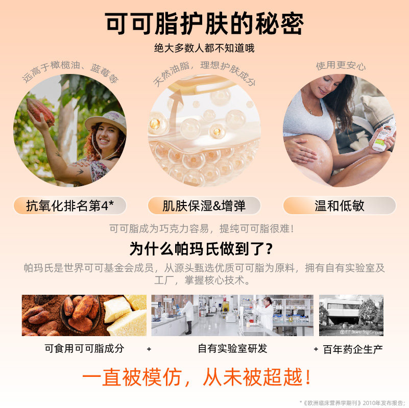 帕玛氏孕妇专用肚膜6片 怀孕肚子面膜 抚纹腹膜 预防壬辰纹妊娠纹