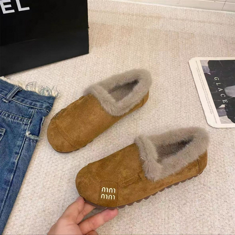 复古勃肯豆豆鞋女冬季加绒一脚蹬平底妈妈鞋软底防滑外穿二棉鞋子,淘宝优惠券,粉丝福利购,淘宝优惠卷