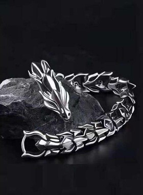 手链男霸气龙骨手链ins潮流小众设计个性朋克复古手环不掉色