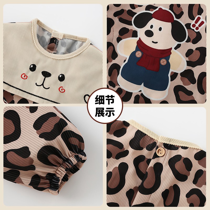 New style children's autumn and winter outer wear smock, waterproof, anti-dirty, western-style, male and female baby eating bib, baby reverse wear protection