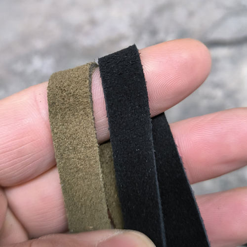 翻毛牛皮规整皮条耐磨防滑缠鱼竿弹弓柄系1.0cm手工diy制作真皮料 - 图2