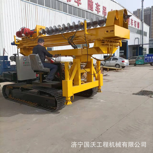 建筑光伏发电打桩机 地基螺旋钻机厂家 两用光伏打桩机出售 - 图0