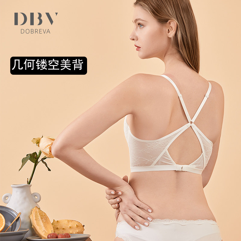 dbv法式性感深v夏薄款防下垂文胸 dobreva文胸
