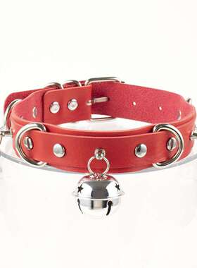 铃铛项圈情趣型爆款女潮酷辣妹项链情趣玩具铃铛项圈女牵引绳狗链