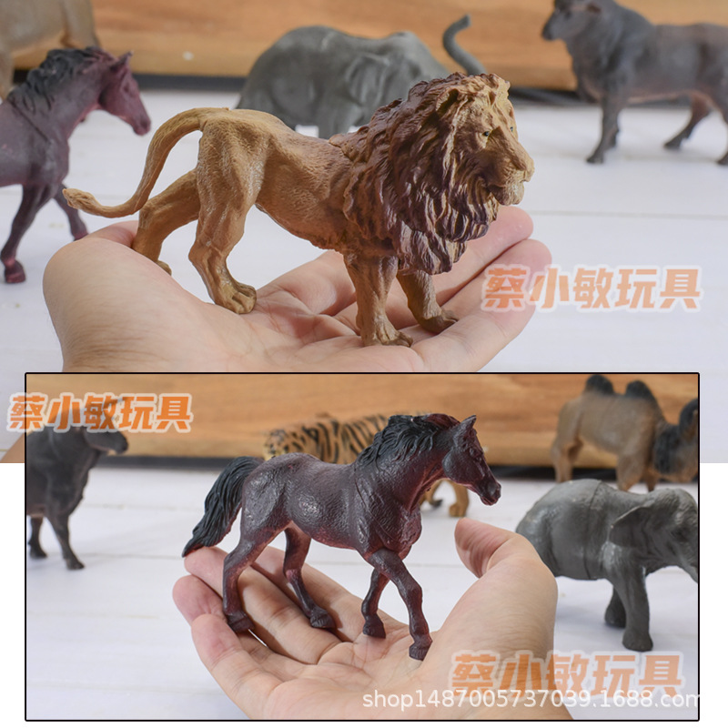 儿童仿真动物模型玩具套装恐龙农场野生动物园早教小宝宝认知模型 - 图2