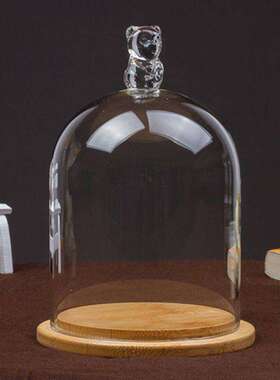 观火玻璃罩透明香薰蜡烛玻璃罩防风展示玻璃罩防尘罩无烟精油香氛