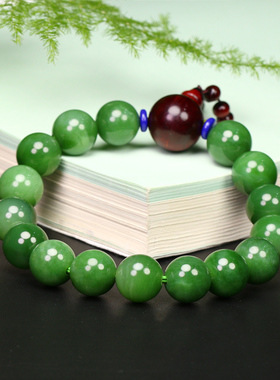 和田玉碧玉手串涵韵珠宝