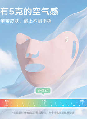 高乐捷儿童夏季冰丝透气防晒口罩