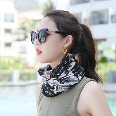 шарф 夏季防晒冰丝小围脖女护颈椎脖子围巾头巾包头帽薄款保暖百搭脖套
