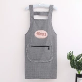 Фартук, модный тонкий нагрудник без рукавов, из хлопка и льна, популярно в интернете, в корейском стиле